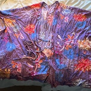 Floral Purple Kimono